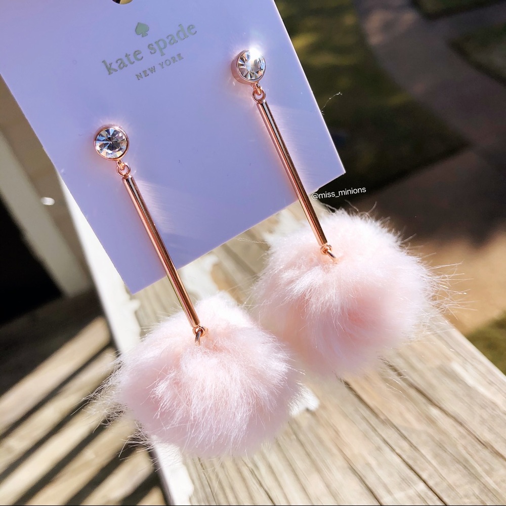 Kate Spade Pom Ball Drop Earrings